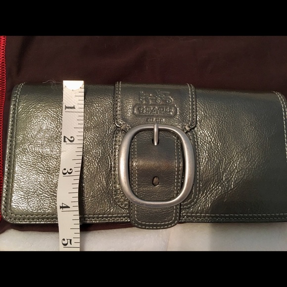 Sold Coach gunmetal grey - Picture 2 of 8