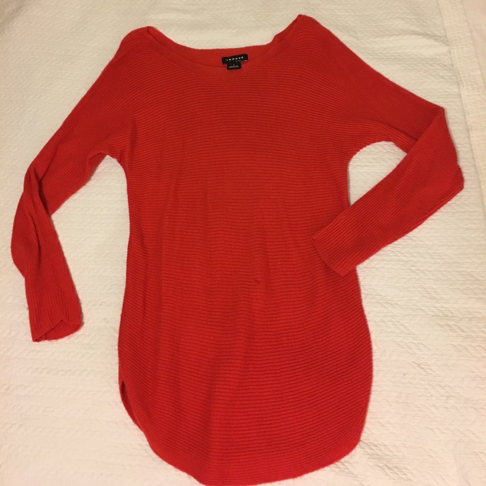 Trouve Red Knit Sweater - Very Soft!
