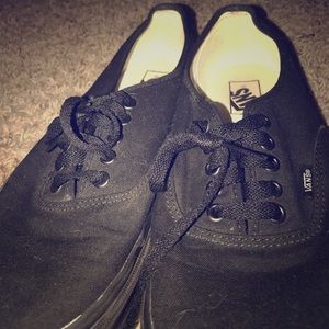 Men‘s Black Vans size 10 Shoes