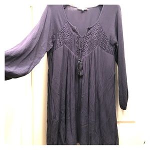 Lavender baby doll mini dress