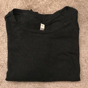 Charcoal long sleeve top from Aritzia