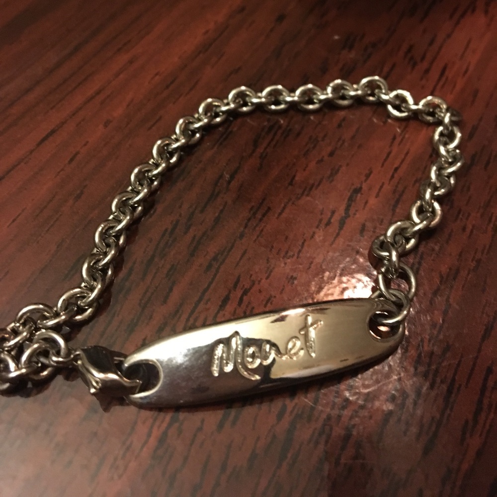 NWOT! Monet silver name plate bracelet