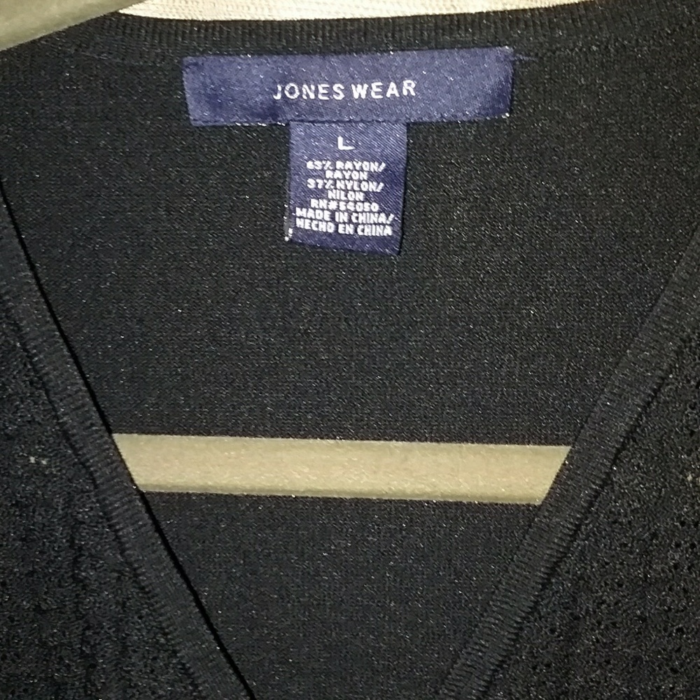 *SOLD* Joneswear Black Knit Blouse