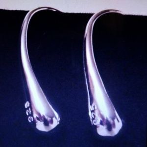 Water / Tear Drop 925 Silver Earrings