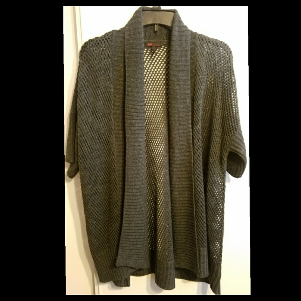 Gray cardigan