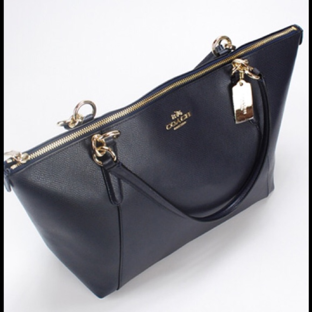 NWT Coach crossgrain leather Ava tote