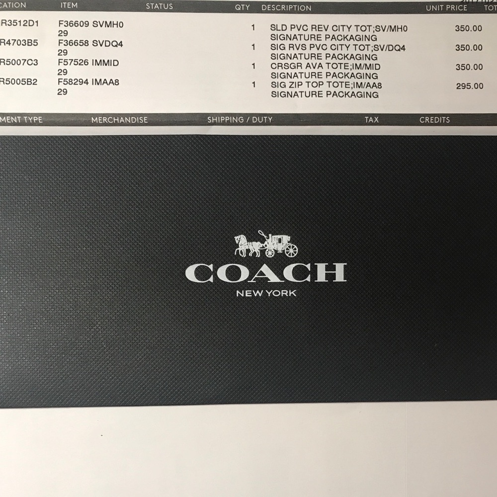 NWT Coach crossgrain leather Ava tote - Picture 6 of 6