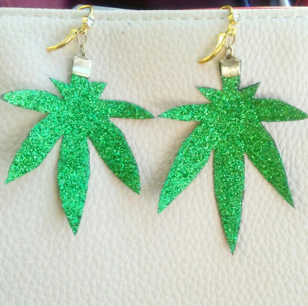 So Miami - Green Glitter Earrings