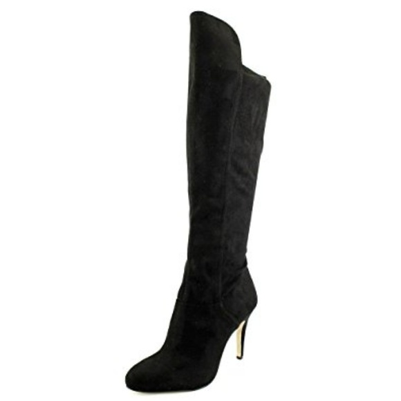 INC International Concepts Womens Tacy Almond Toe Over Knee Size 5.5 TACY-BLK Black