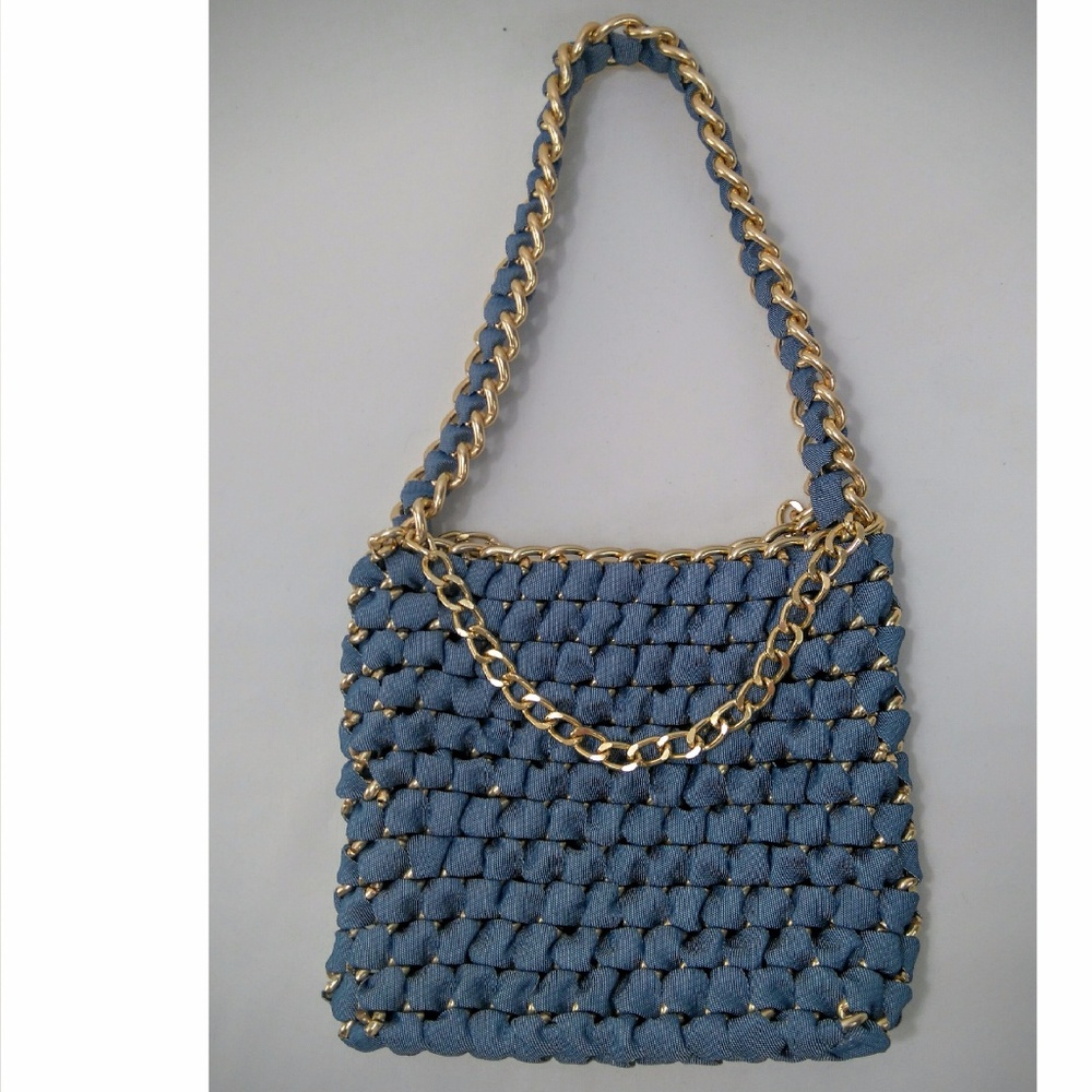 Handmade jewelry curb chain handbag (unique)