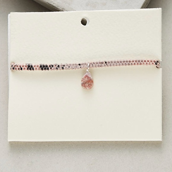 Anthropologie Jewelry - Ela by Ela Eae Anthropologie Stone Leather Choker