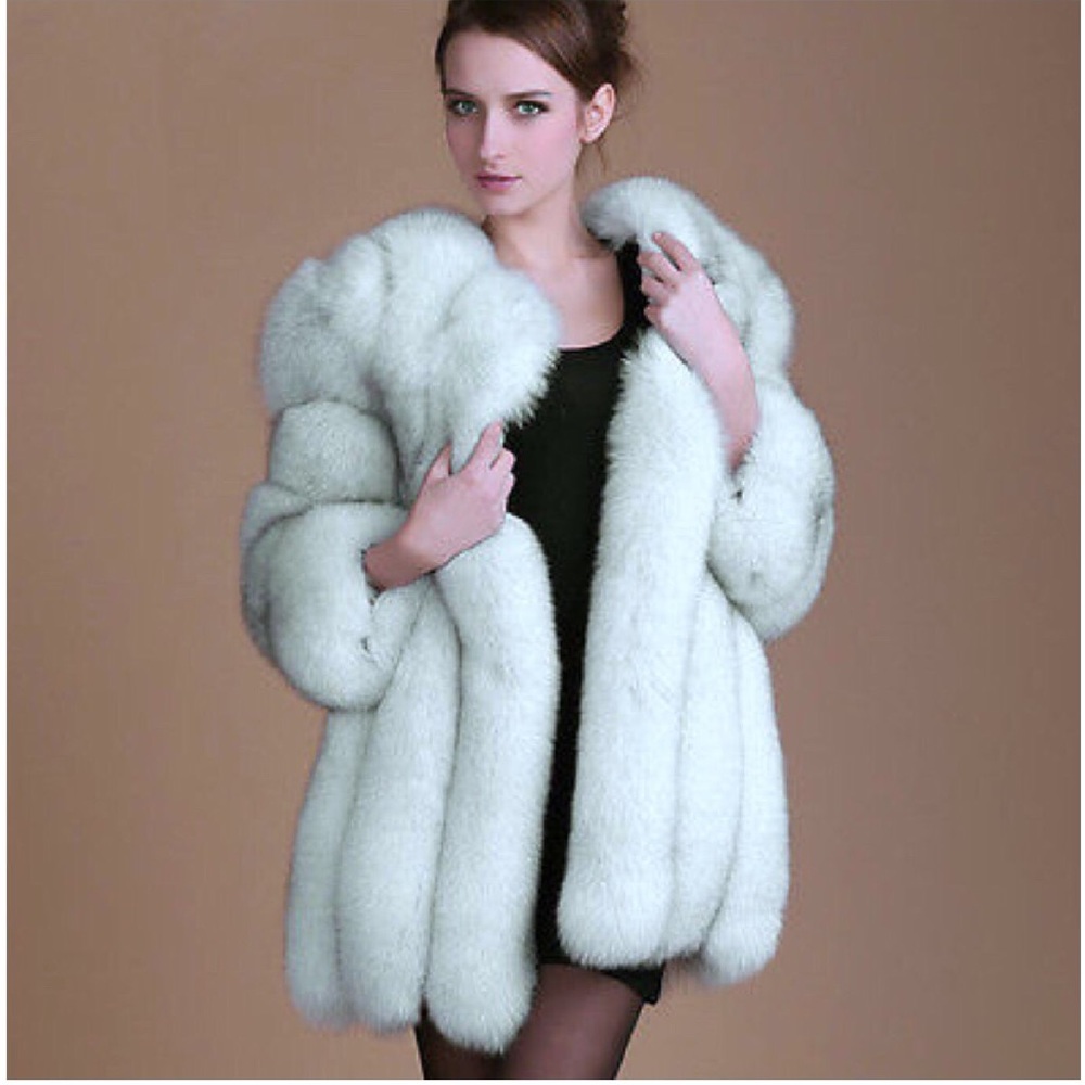 Gorgeous Ribbed Faux Fur Coat