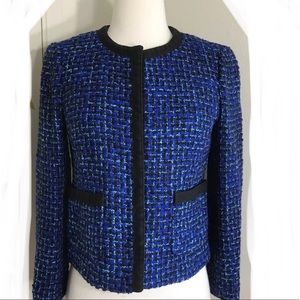 J.Crew Women’s Blue Wool Tweed Blazer - sz 4