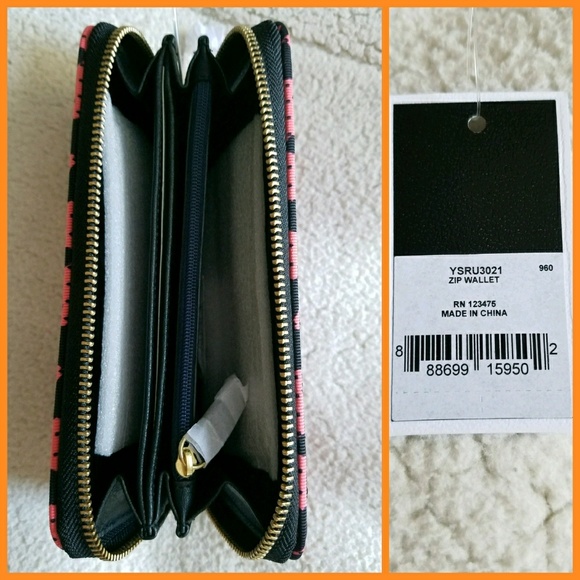 💖 JUICY COUTURE MALIBU STRIPED WALLET 💖 - Picture 7 of 8