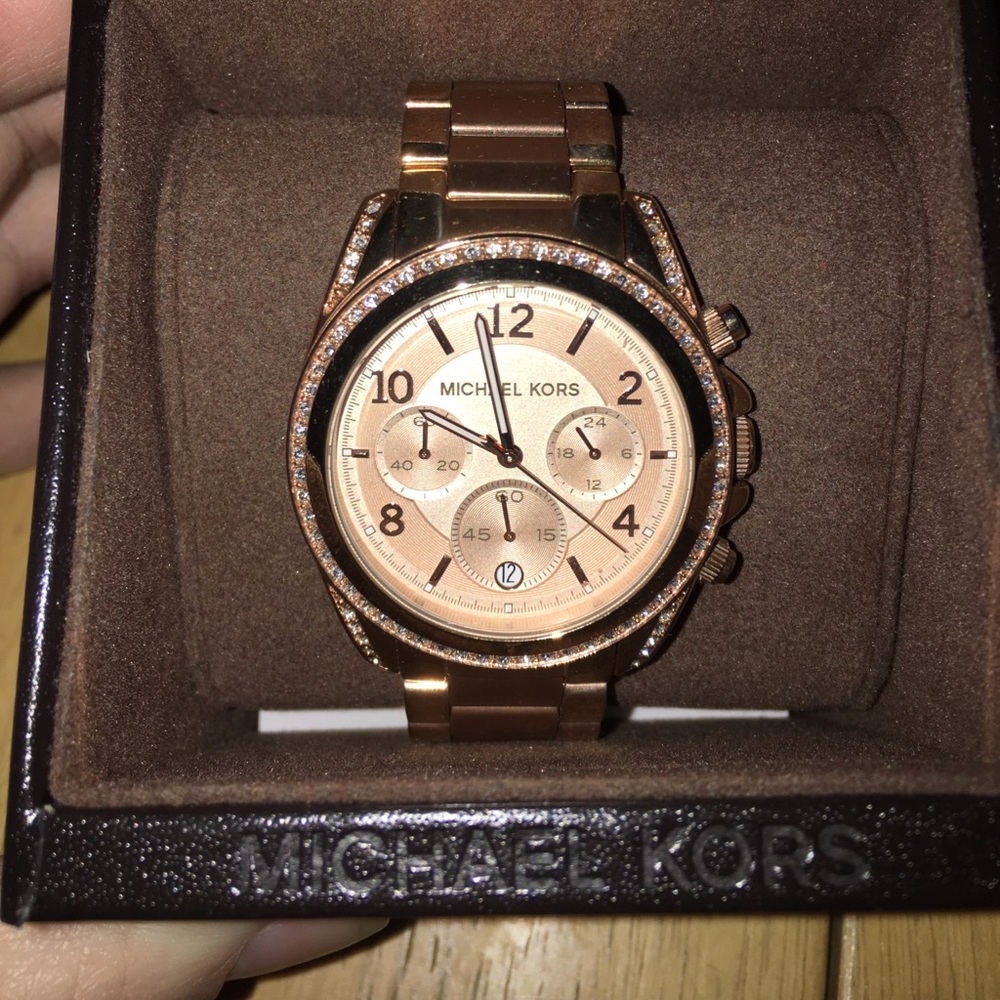 MK Watch Rose Gold