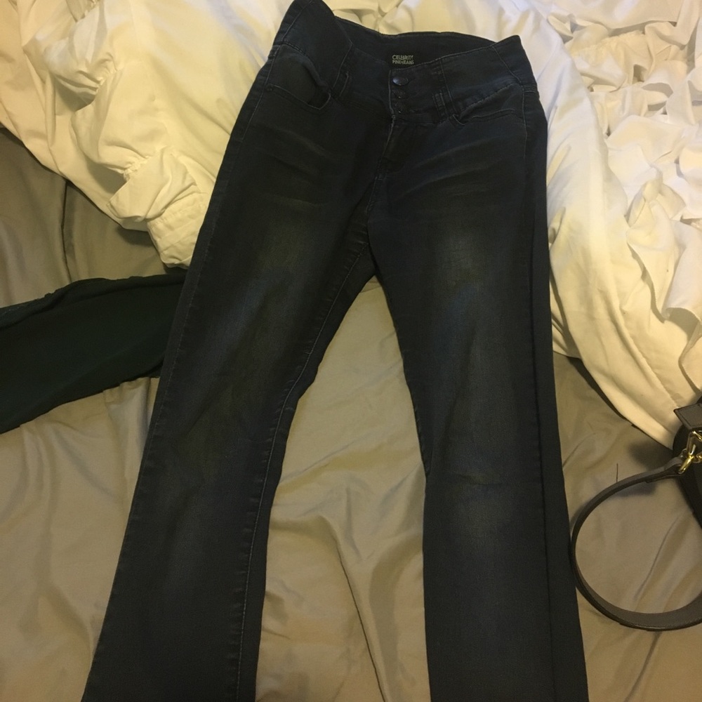 High waisted jeans
