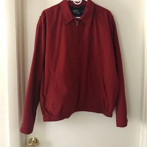 Polo by Ralph Lauren Maroon bomber jacket
