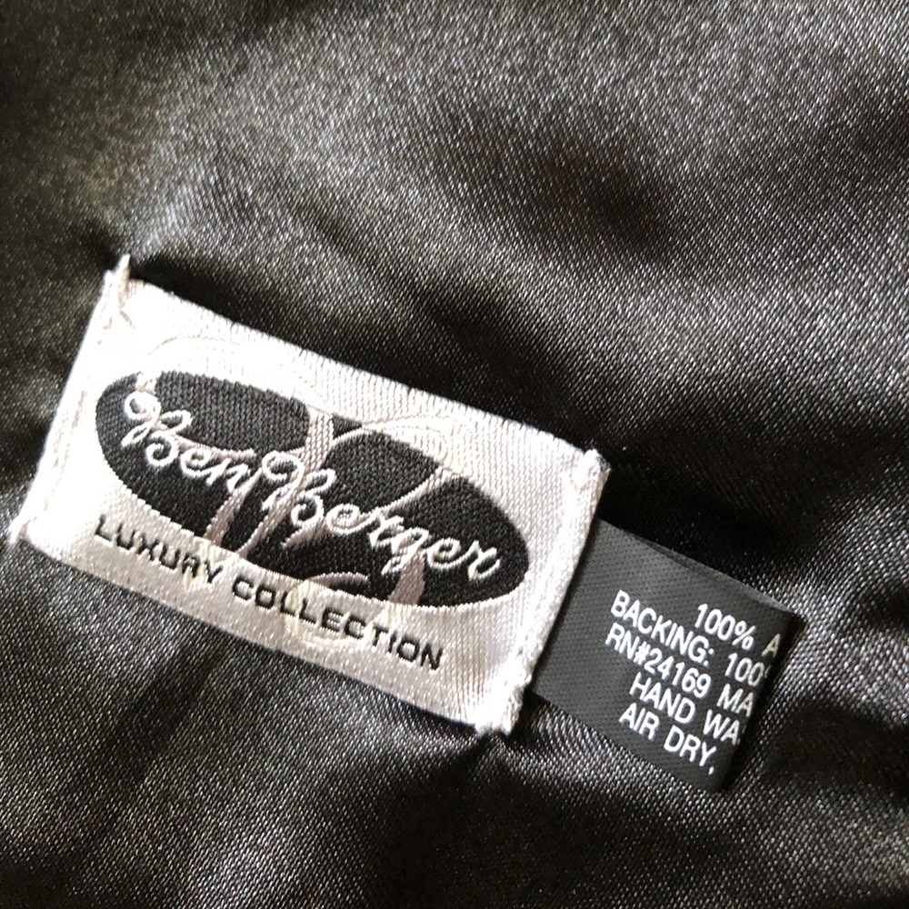 Vintage Black Faux Fur Neck Scarf ~ Ben Berger - Picture 3 of 4