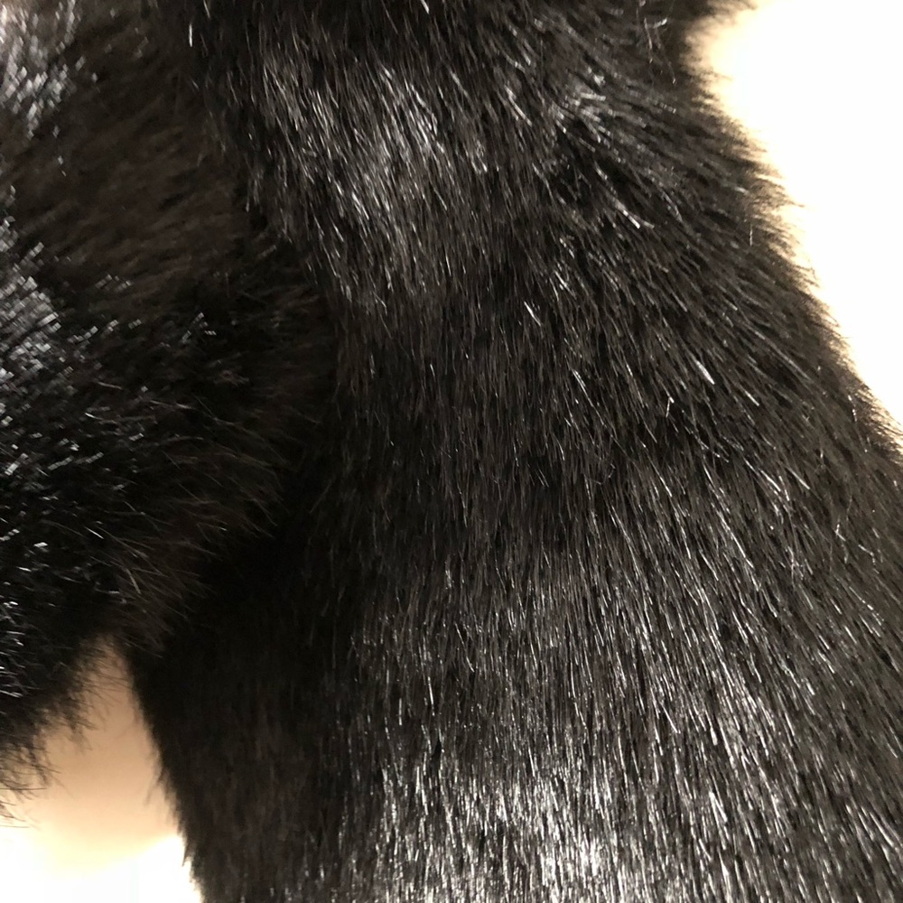 Vintage Black Faux Fur Neck Scarf ~ Ben Berger - Picture 4 of 4