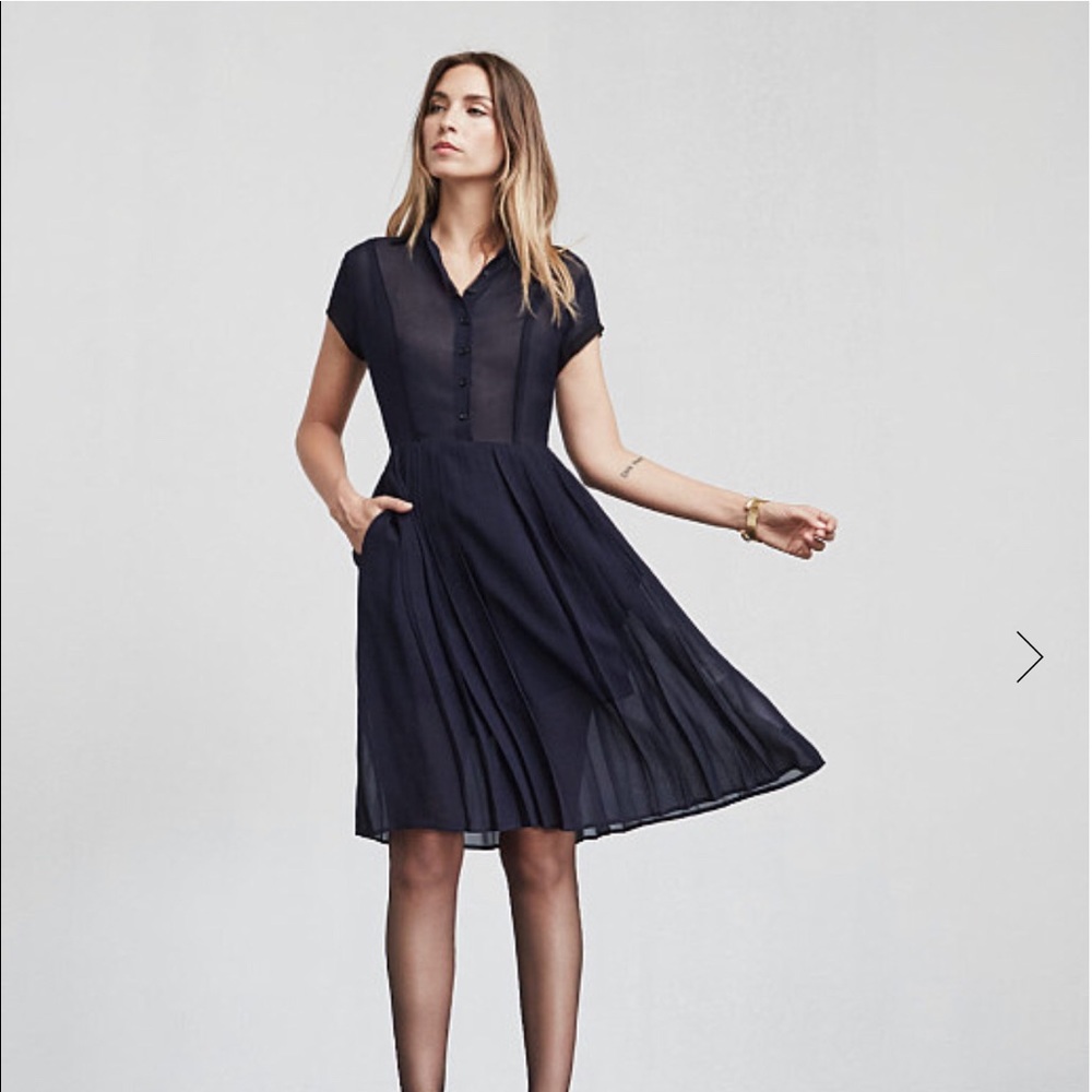 Reformation Mira Dress Navy size 2