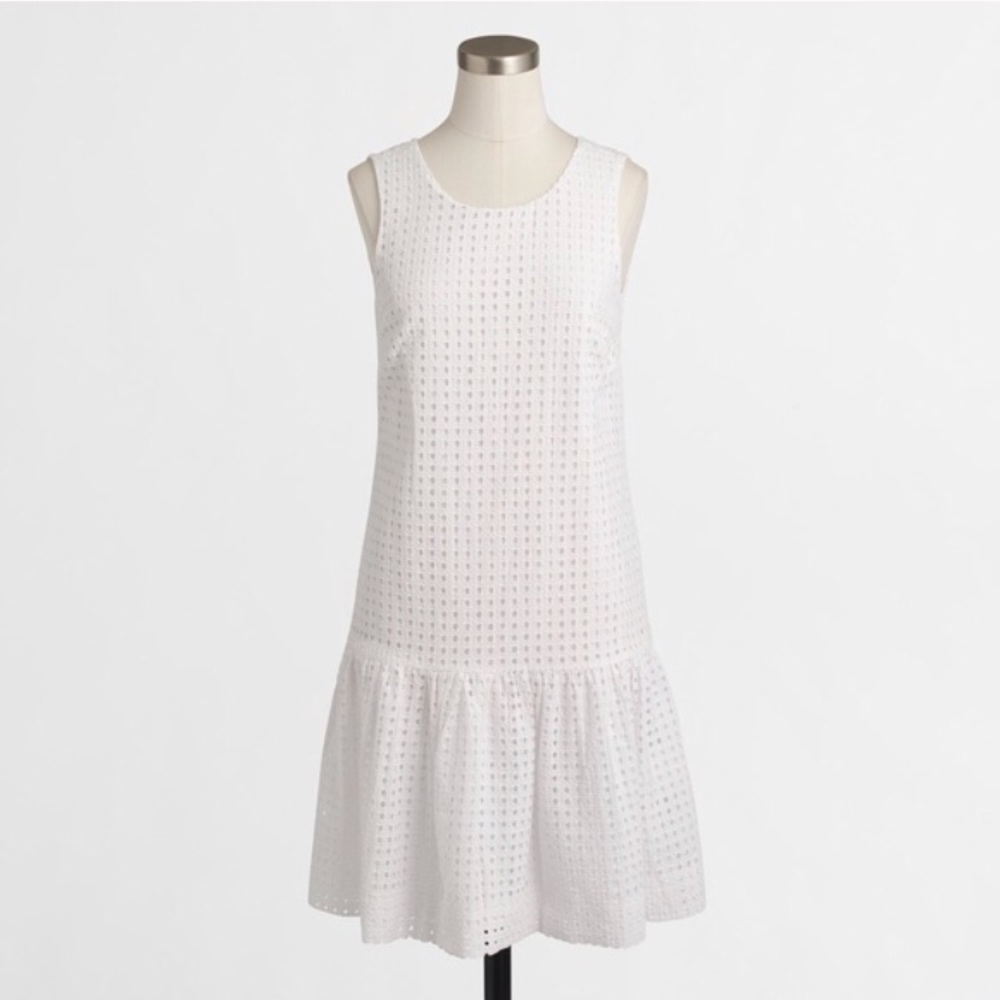 J.Crew white eyelet dress