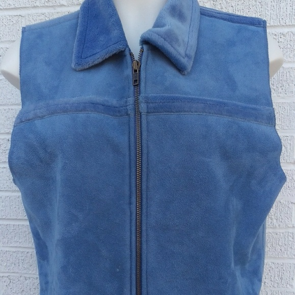 Westbound M baby blue vest front zipper - Picture 2 of 8