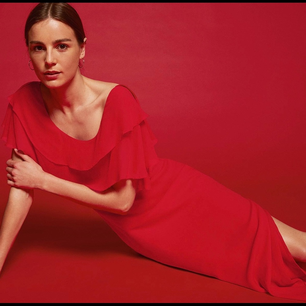 Reformation Angel Dress size 4 Red brand new