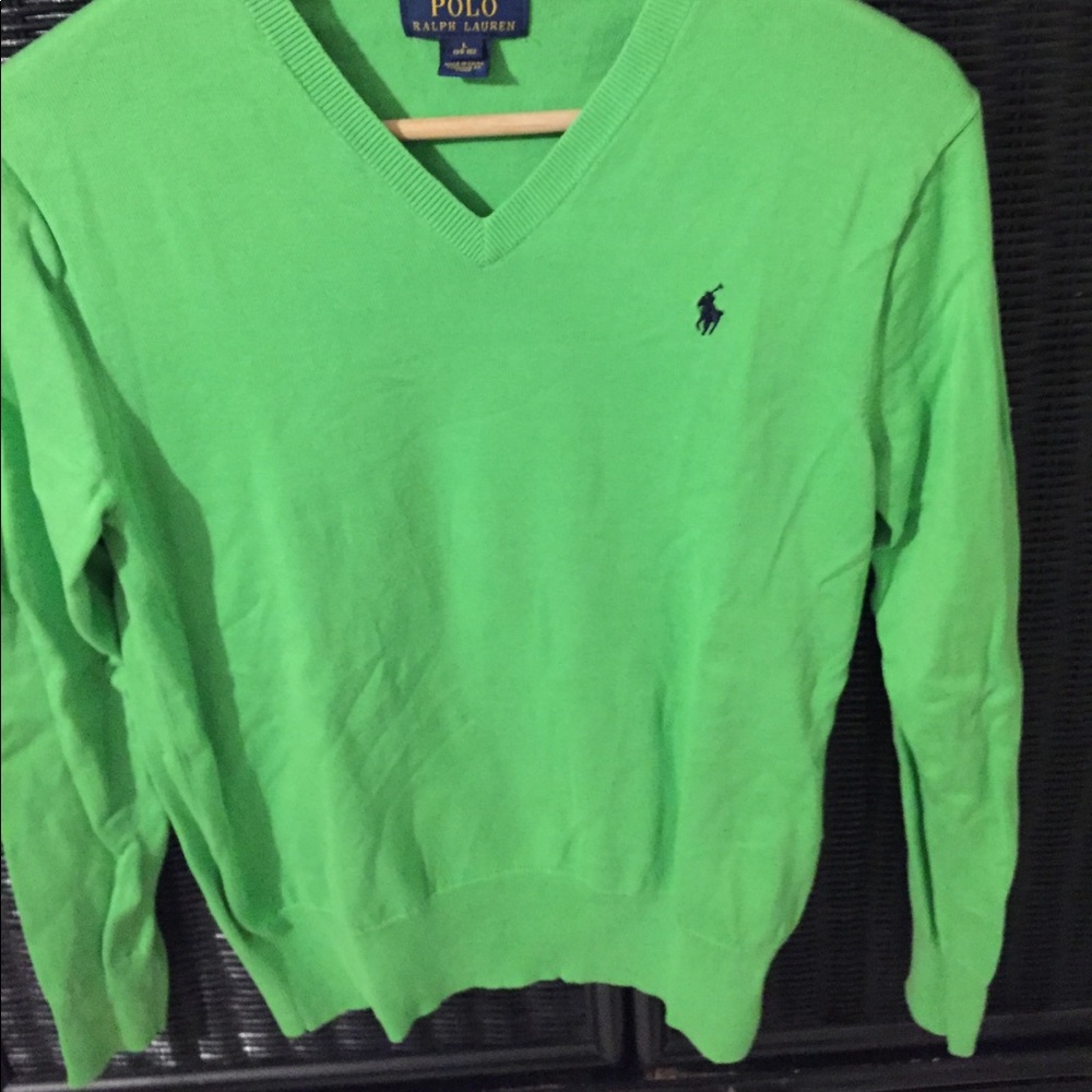 Polo V-neck sweater