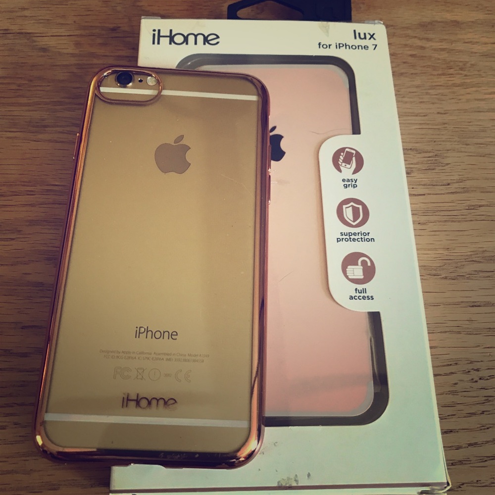 NWT rose gold iPhone 6,7 case
