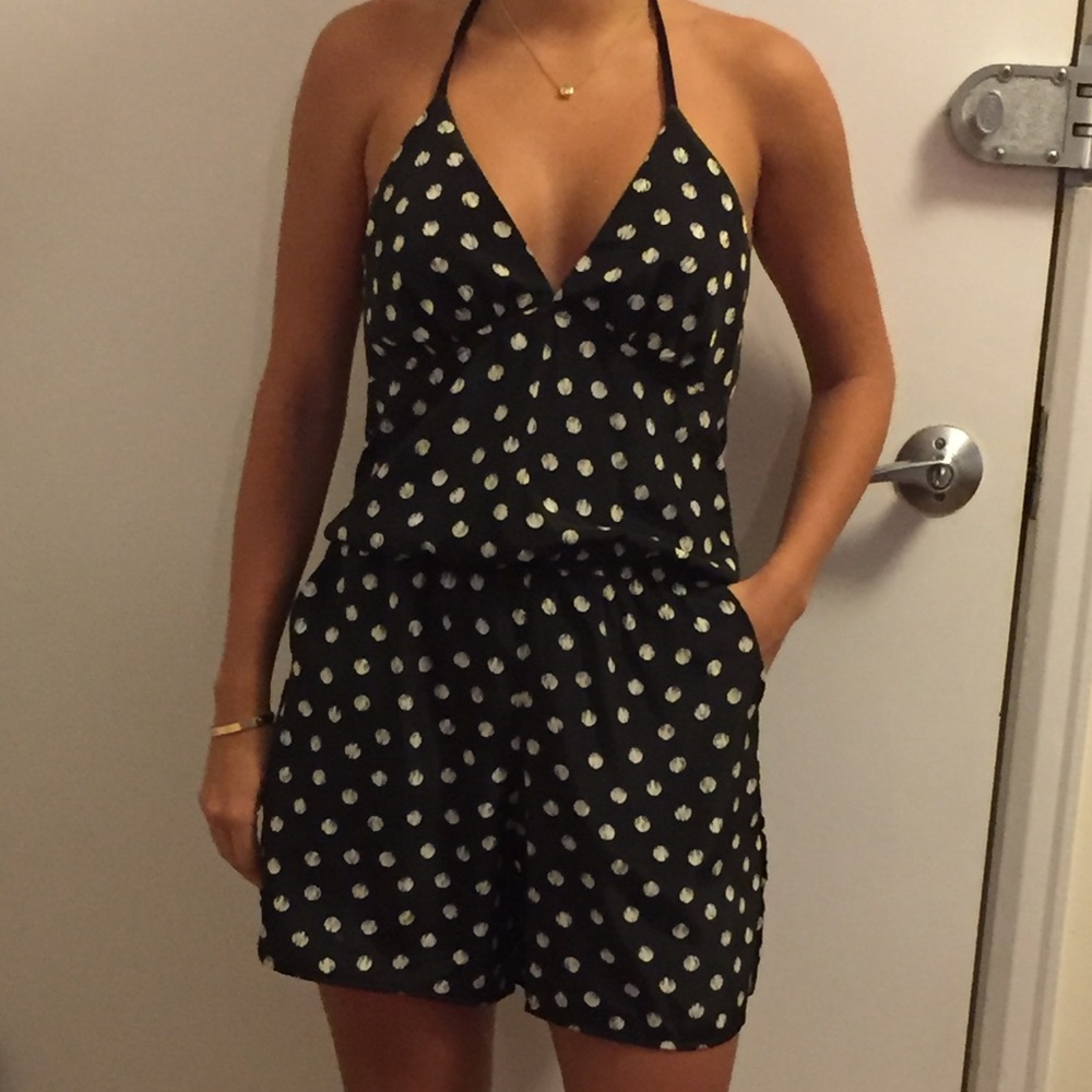 Polka Dot Slip-On Romper