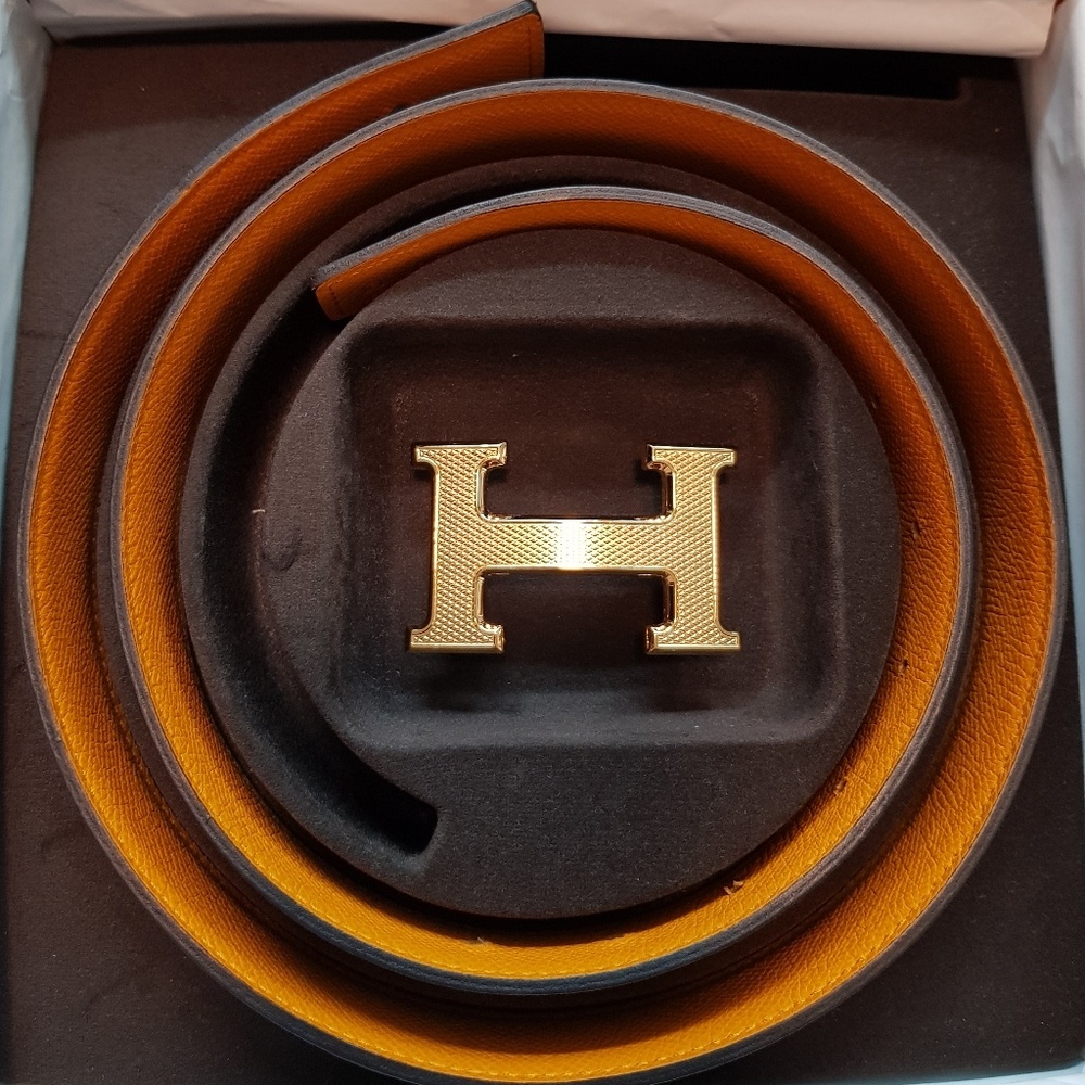 🚫SOLD🚫Hermes 32 belt H buckle & Reversible strap