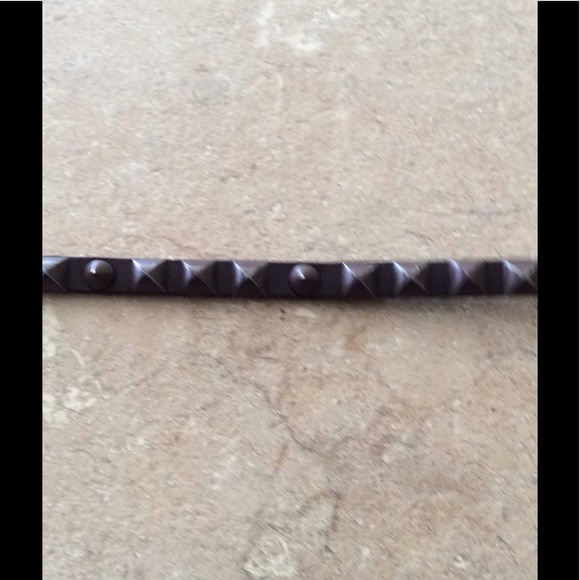 Liebeskind studded thin leather belt. main image 4