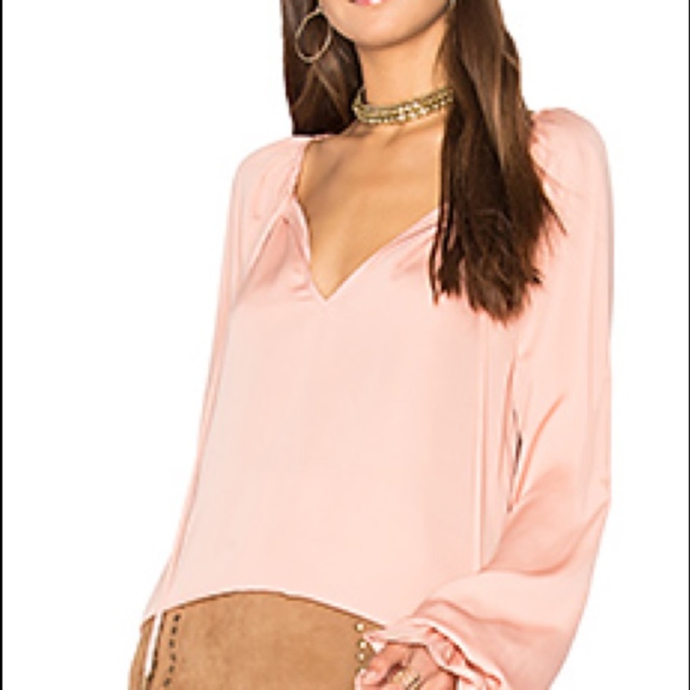 La Academie Revolve The Boho Top in nude