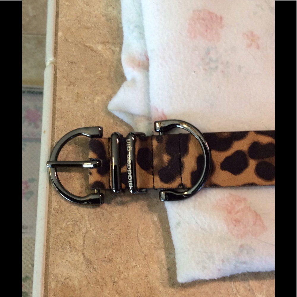 Steve Madden leopard belt NWT.