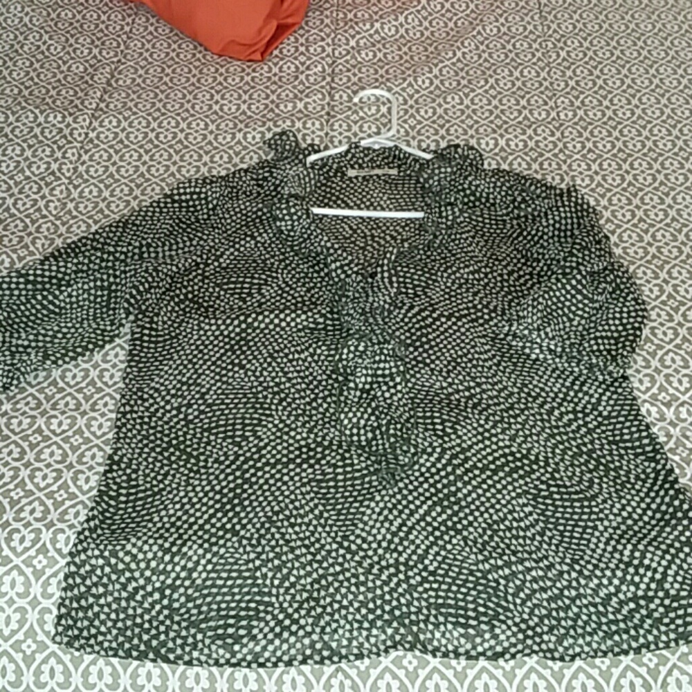 Sage and light grey top