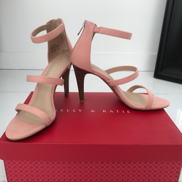 Kelly & Katie, Strappy Cleo Canvas Sandal in Blush - Picture 4 of 4