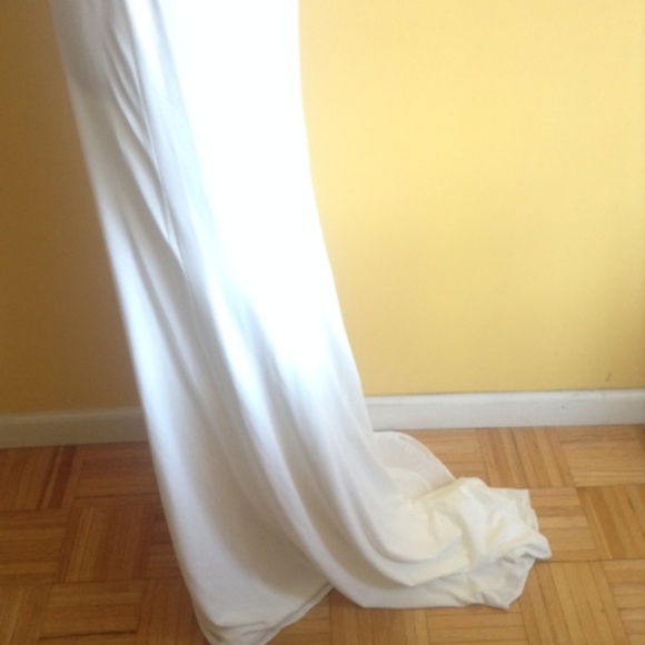 NEW Gown Party Prom Evening Long Off White Dress - Picture 4 of 5