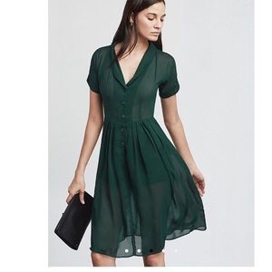 Reformation Lydia Dress in Sycamore Green size 4