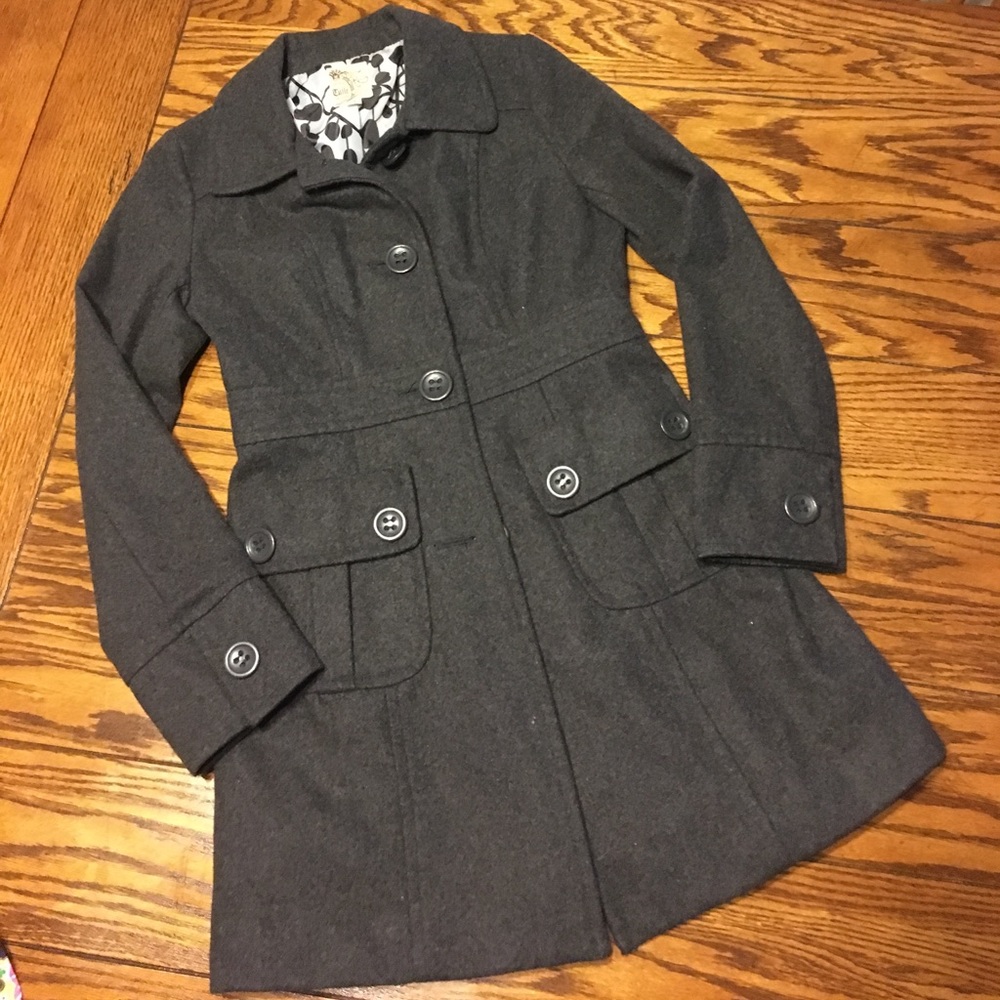 ⛄️Tulle wool coat