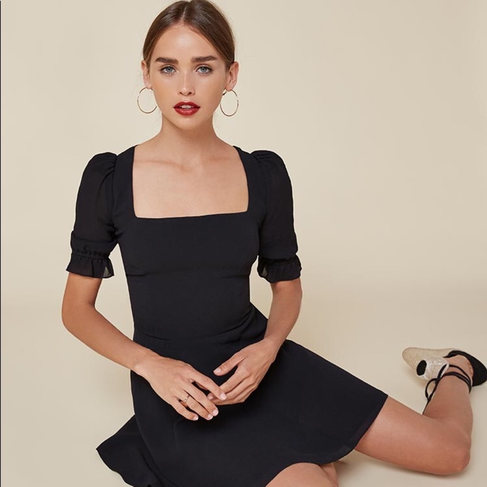 Reformation Klaudia Dress Black size 4