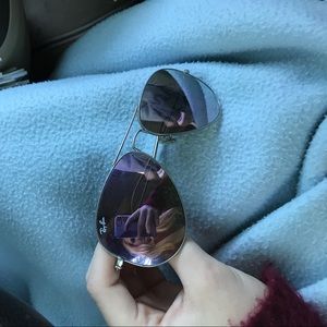 Purple Ray Ban Aviators