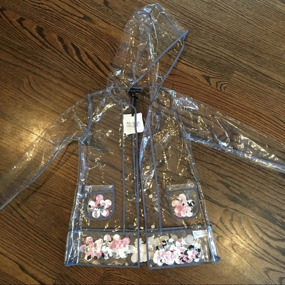 girls clear rain coat