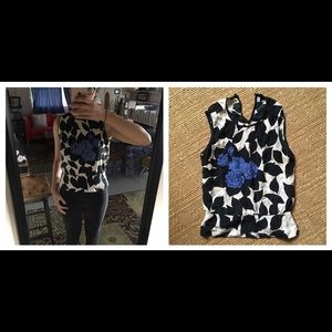 100% Silk Vintage Peplum Blouse