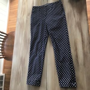 Boden Navy Blue and white polka dot pants. Size 4P