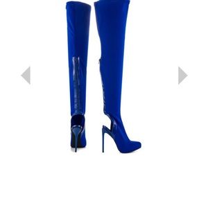 New privileged Asia royal blue boot size 10