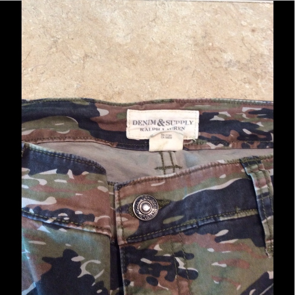 Ralph Lauren camo skinny jeans.