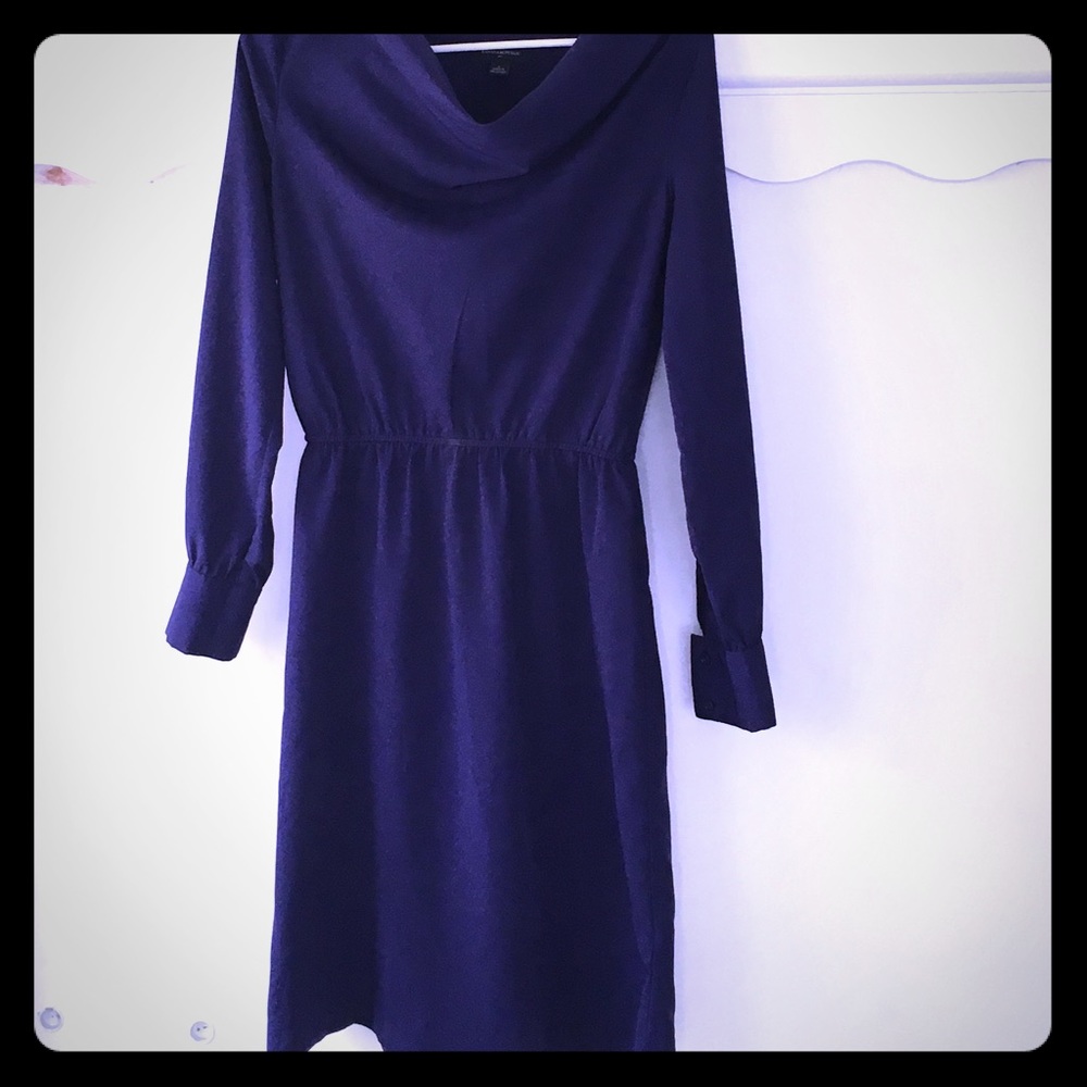 Deep purple banana republic dress