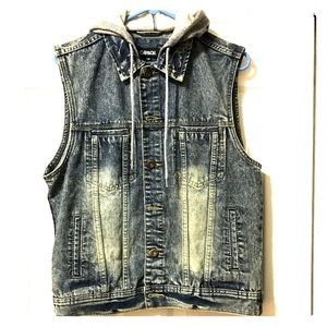 Distressed Jean Vest