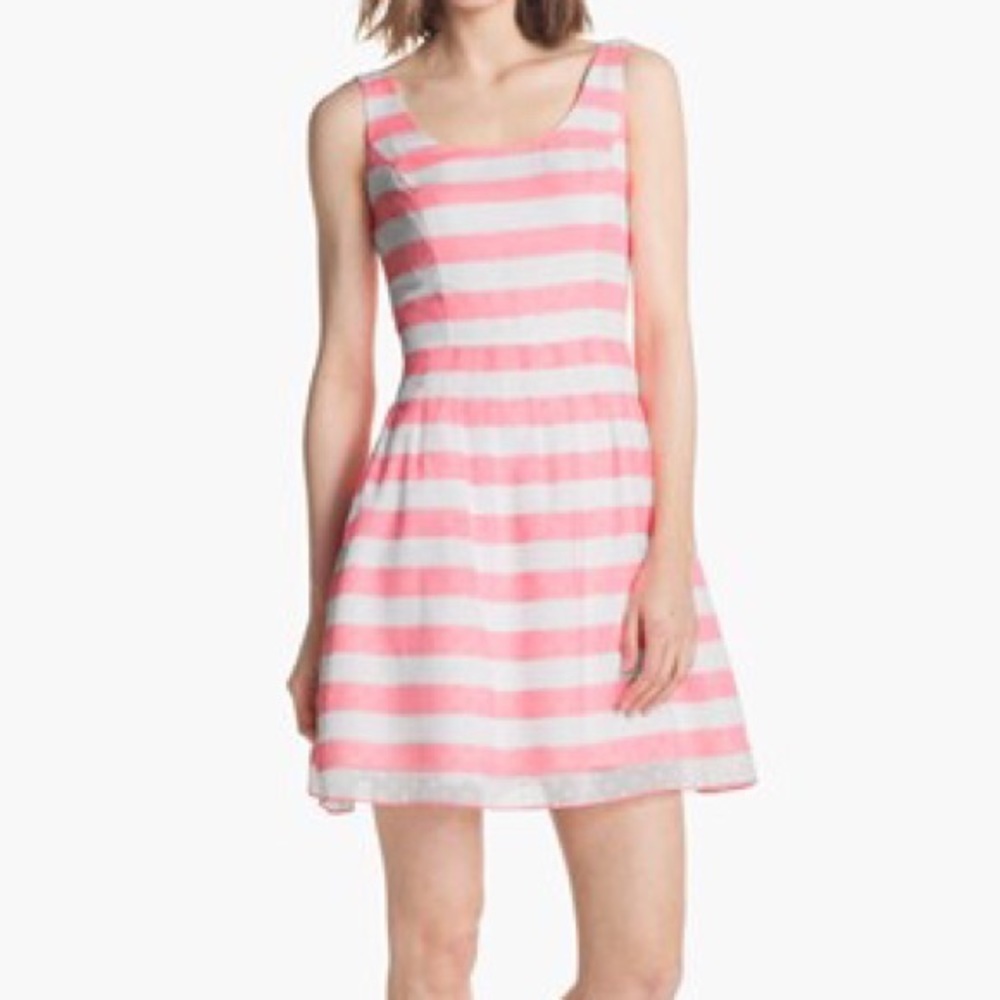 Neon pink Lilly Pulitzer dress