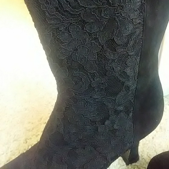 Genny Suede & Lace Boots - Picture 3 of 8
